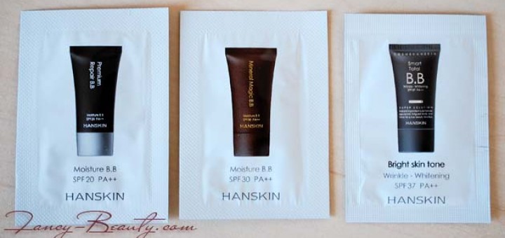 Hanskin Smart Total B.B Cream — Bright, Premium Repair B.B cream, Mineral Magic B.B Cream