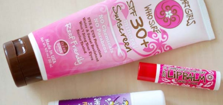 Smart Kids Who Play, SPF 30+ Face Stick, Smart Girls Who Surf, Lip Balm SPF 15, Cherry, Smart Girls Who Surf, SPF 30+ Mineral Sunscreen