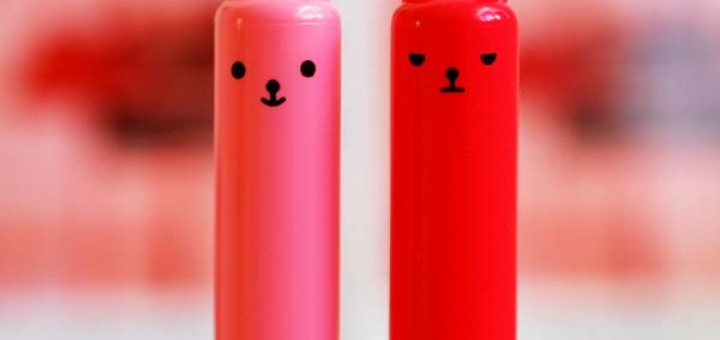 TONYMOLY Petit Bunny Gloss Bar №5 Juicy Peach - Персик, TONYMOLY Petit Bunny Gloss Bar №4 Juicy Cherry - Вишня