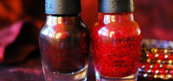 SEPHORA by OPI Nail Colour I’m with Brad и SEPHORA by OPI Jewelry Top Coats Be-Claus I sad so