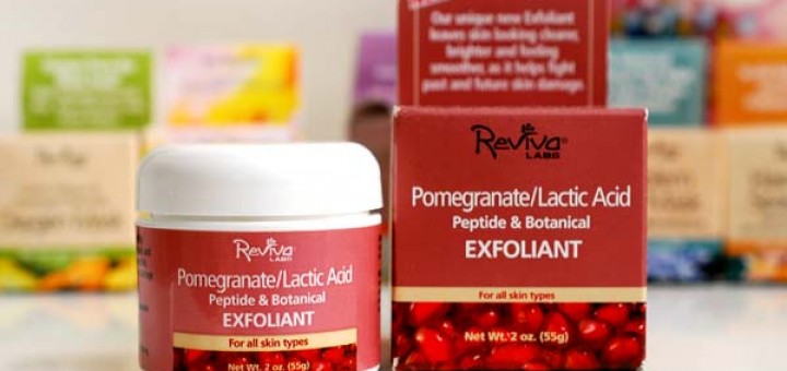Reviva Labs, Pomegranate/Lactic Acid Peptide & Botanical Exfoliant