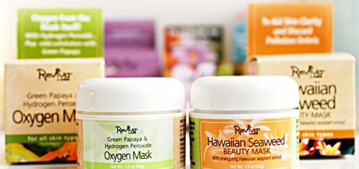 Reviva Labs, Hawaiian Seaweed Beauty Mask, Reviva Labs, Oxygen Mask, Green Papaya & Hydrogen Peroxide