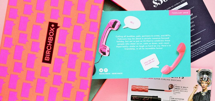 Fancy Бьюти-боксы: Birchbox February 2015, Birchbox February 2015, amika Nourishing Mask, Juicy Couture Hollywood Royal,Eyeko Skinny Liquid Eyeliner, Caudalie Vinosource Moisturizing Sorbet, Evologie® Intensive Blemish Serum