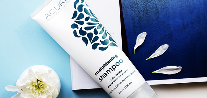 Acure Organics, шампунь, Шампунь Acure Organics Straightening Shampoo Brazilian Keratin Coconut Water + Marula Oil, Шампунь Acure Organics, Straightening Shampoo Brazilian Keratin Coconut Water + Marula Oil