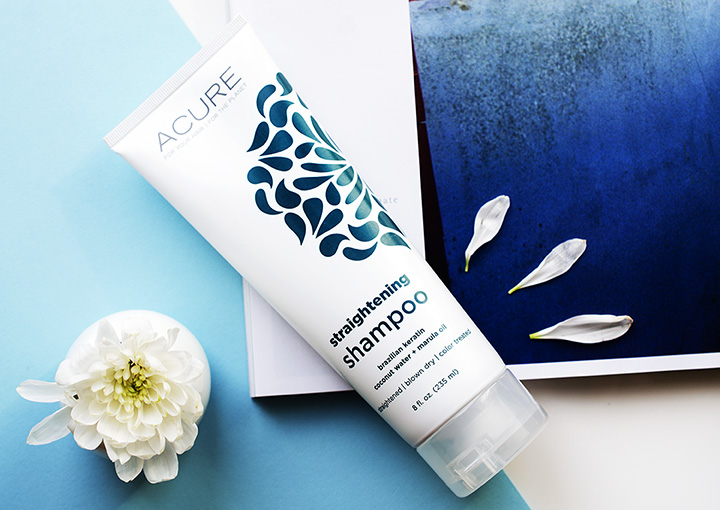 Acure Organics, шампунь, Шампунь Acure Organics Straightening Shampoo Brazilian Keratin Coconut Water + Marula Oil, Шампунь Acure Organics, Straightening Shampoo Brazilian Keratin Coconut Water + Marula Oil