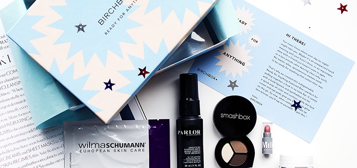 Fancy Бьюти-боксы: Birchbox March 2016, Birchbox March 2016, Birchbox, PARLOR by Jeff Chastain Smoothing Blowout Spray, Wilma Schumann Skincare Hydrating Collagen Eye Pads, Kiehl's Ultra Facial Cream, Smashbox Photo Op Eyeshadow Trio, Milk Makeup Lip Color