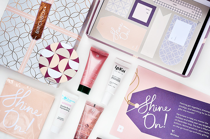 Fancy Бьюти-боксы: Birchbox December 2016, Birchbox December 2016, Rene Furterer Lumicia Shampoo, Rene Furterer Lumicia Conditioner, IPKN Radiant Cream Primer, The Organic Pharmacy Double Rose Rejuvenating Face Cream, LOC One & Done Shadow Stick