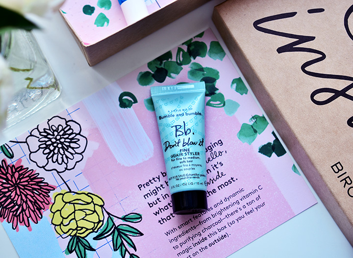 Fancy Бьюти-боксы: Birchbox April 2017, Birchbox April 2017,Birchbox, Vasanti BrightenUp! New Skin Amplifying Moisturizer, Benefit Cosmetics They're Real! Double the Lip, Bumble and bumble Don't Blow It - Fine, TOCCA Emelia Eau de Parfum, derma e Purifying 2-in-1 Charcoal Mask,